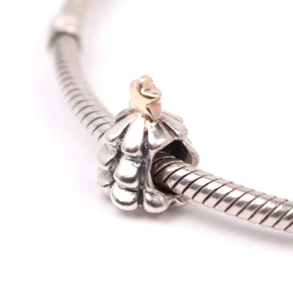 Authentic PANDORA Two-Tone Christmas Tree Charm - Picture 4 of 8